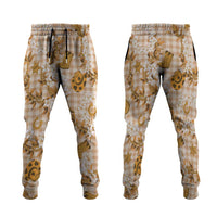 Mokihana Maile Ilima Leis Paniolo Palaka Jogger Pants Hawaiian Kula Spirit - Polynesian Pride