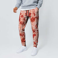 Mokihana Maile Ilima Leis Paniolo Palaka Jogger Pants Hawaiian Ulaula Spirit - Polynesian Pride