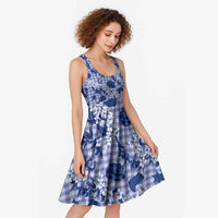 Mokihana Maile Ilima Leis Paniolo Palaka Midi Dress Hawaiian Polu Spirit - Polynesian Pride