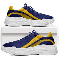 Nauru Chunky Sneakers Flag-Inspired Curve Style