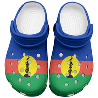 New Caledonia Clogs Shoes Heritage Palette Flag-Inspired LT01 Blue - Polynesian Pride