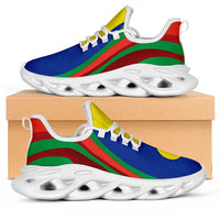 New Caledonia Clunky Sneakers Flag-Inspired Curve Style LT05 Colorful - Polynesian Pride