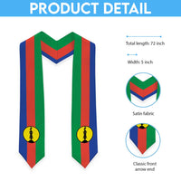 New Caledonia Graduation Stole Flag Style LT05 - Polynesian Pride