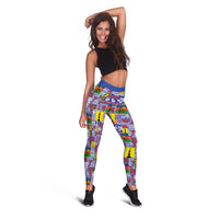 New Caledonia Joyeux Noel Leggings Pacific Patchwork Xmas Vibes LT9 - Polynesian Pride