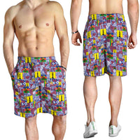 New Caledonia Joyeux Noel Shorts for Men Pacific Patchwork Xmas Vibes LT9 - Polynesian Pride