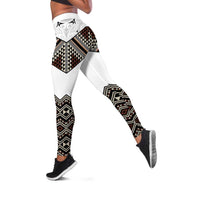 New Zealand Aotearoa Leggings Taniko Art Simple Style
