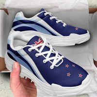 New Zealand Chunky Sneakers Flag-Inspired Curve Style LT05 - Polynesian Pride