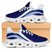 New Zealand Clunky Sneakers Flag-Inspired Curve Style LT05 Blue - Polynesian Pride