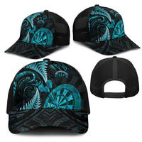 New Zealand Darts Mesh Trucker Cap Happiness Is A Tight Threesome Maori Paua Shell LT14 - Polynesian Pride