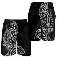 New Zealand Hammerhead Shark Shorts for Men Maori Haehae Mangopare Black LT14 - Polynesian Pride