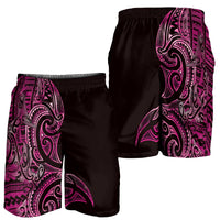 New Zealand Hammerhead Shark Shorts for Men Maori Haehae Mangopare Pink LT14 - Polynesian Pride
