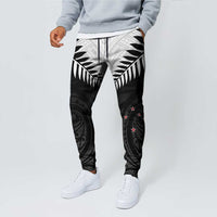 New Zealand Jogger Pants Aotearoa Maori Kiwi Black Fern - Polynesian Pride