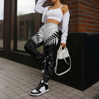 New Zealand Jogger Pants Aotearoa Maori Kiwi Black Fern - Polynesian Pride