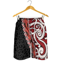 New Zealand Maori Stylized Koru Shorts for Men LT03 - Polynesian Pride