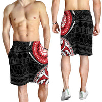 New Zealand Red Maori Koru Simple Style Shorts for Men LT05 - Polynesian Pride