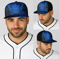 New Zealand Rugby All Blue Baseball Net Cap Silver Fern All Black Mix Ta Moko LT9 - Polynesian Pride