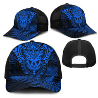 New Zealand Rugby All Blue Mesh Trucker Cap Silver Fern All Black Mix Ta Moko LT9 - Polynesian Pride