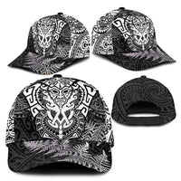 New Zealand Rugby All White Classic Cap Silver Fern All Black Mix Ta Moko LT9 - Polynesian Pride