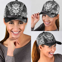 New Zealand Rugby All White Classic Cap Silver Fern All Black Mix Ta Moko LT9 - Polynesian Pride