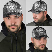 New Zealand Rugby All White Classic Cap Silver Fern All Black Mix Ta Moko LT9 - Polynesian Pride