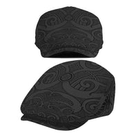 New Zealand Rugby Jeff Hat All Black Fern Maori Tribal Pattern - Polynesian Pride