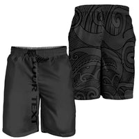 New Zealand Rugby Personalised Shorts for Men All Black Fern Maori Tribal Pattern - Polynesian Pride