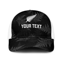 New Zealand Silver Fern Rugby Custom Mesh Trucker Cap Go Aotearoa Champions World Cup - Polynesian Pride