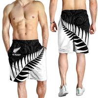 New Zealand Silver Fern Rugby Shorts for Men All Black Go Champions Maori Pattern LT14 - Polynesian Pride