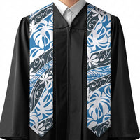 Ninamu Tahiti Tiare Monstera Graduation Stole Polynesian Pattern Curve Style LT01 - Polynesian Pride