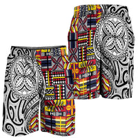 Niue Hiapo and Maori Decoration Tattoos Shorts for Men LT03 - Polynesian Pride