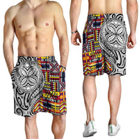 Niue Hiapo and Maori Decoration Tattoos Shorts for Men LT03 - Polynesian Pride