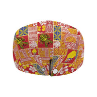 Niue Monuina e Kilisimasi Jeff Hat Pacific Patchwork Xmas Vibes - Polynesian Pride