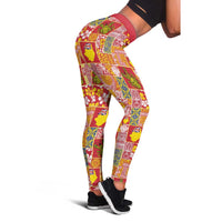 Niue Monuina e Kilisimasi Leggings Pacific Patchwork Xmas Vibes - Polynesian Pride