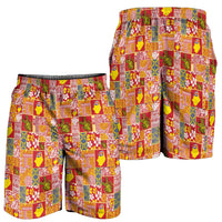 Niue Monuina e Kilisimasi Shorts for Men Pacific Patchwork Xmas Vibes LT9 - Polynesian Pride