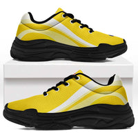 Niue The Rock Chunky Sneakers Flag-Inspired Curve Style LT05 Yellow - Polynesian Pride