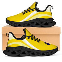 Niue The Rock Clunky Sneakers Flag-Inspired Curve Style LT05 Yellow - Polynesian Pride