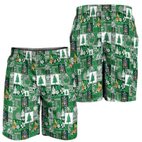 Norfolk Island Meri Krismas Shorts for Men Pacific Patchwork Xmas Vibes - Polynesian Pride
