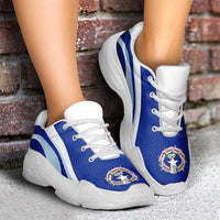 Northern Mariana Islands Chunky Sneakers Flag-Inspired Curve Style LT05 - Polynesian Pride