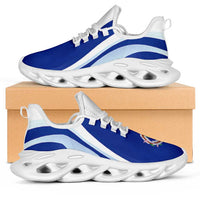 Northern Mariana Islands Clunky Sneakers Flag-Inspired Curve Style LT05 Blue - Polynesian Pride