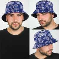 Northern Mariana Islands Magof Nochebuena Bucket Hat Pacific Patchwork Xmas Vibes - Polynesian Pride