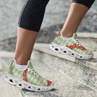 Omaomao Aloha Hawaii Clunky Sneakers Rosebud Lei With Palaka Motif - Polynesian Pride