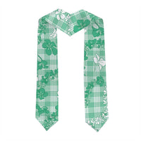 Omaomao Aloha Hawaii Graduation Stole Plumeria Lei With Palaka Motif - Polynesian Pride