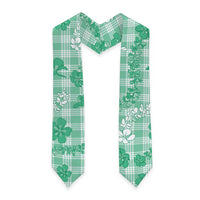 Omaomao Aloha Hawaii Graduation Stole Plumeria Lei With Palaka Motif LT14 - Polynesian Pride
