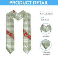 Omaomao Aloha Hawaii Graduation Stole Rosebud Lei With Palaka Motif LT14 - Polynesian Pride