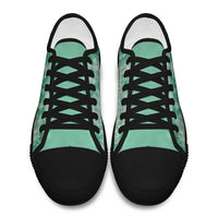 Omaomao Aloha Hawaii Low Top Shoes Plumeria Lei With Palaka Motif - Polynesian Pride