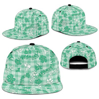 Omaomao Aloha Hawaii Snapback Cap Plumeria Lei With Palaka Motif - Polynesian Pride