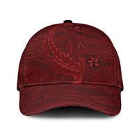 Oxblood Polynesia Classic Cap Hawaiian Tribal Hammerhead Shark Tattoo LT14 Universal Fit Oxblood - Polynesian Pride