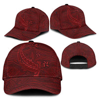 Oxblood Polynesia Classic Cap Hawaiian Tribal Hammerhead Shark Tattoo LT14 - Polynesian Pride