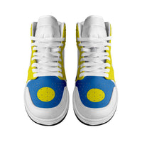Palau High Sneakers AJ1 Coat Of Arms Flag Inspired LT05 - Polynesian Pride