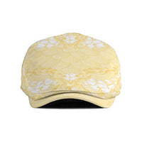 Pastel Yellow Mermaid Puakenikeni Maile Lei Jeff Hat LT01 Yellow - Polynesian Pride